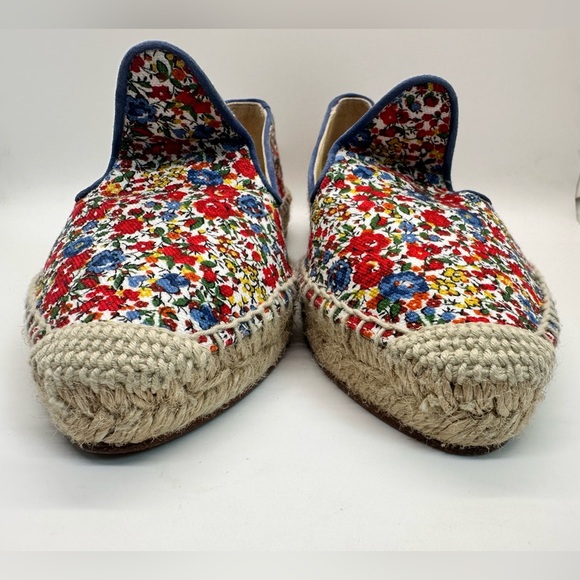Sarah Flint Elena Floral Print Slip On Espadrille Loafers in EUC! Size 35‎ US 5 - Picture 4 of 13